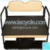 Yamaha G14, G16, G19, G22 Golf Cart Flip Folding Rear Back Seat Kit - Tan - Image 5