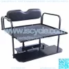 Club Car DS Golf Cart Flip Folding Rear Back Seat Kit for 1982 to 2000.5-Black - Image 3
