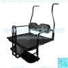 ProFX Rear Seat Kit w/ Grab Bar for Club Car DS (1982-2000.5) Golf Cart - Black - Image 2