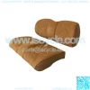 Suede Front Seat Cushions for Club Car Precedent/Tempo/Onward Golf Cart - Honey - Image 3