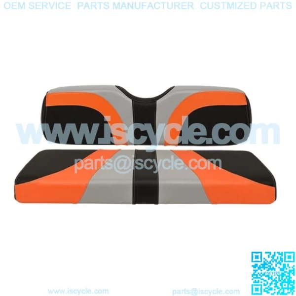 Blade Golf Cart Rear Seat Covers for Genesis 250/300 Seat Kits-Gray/Orange/Black