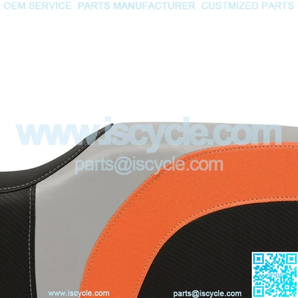 Blade Golf Cart Rear Seat Covers for Genesis 250/300 Seat Kits-Gray/Orange/Black - Image 3