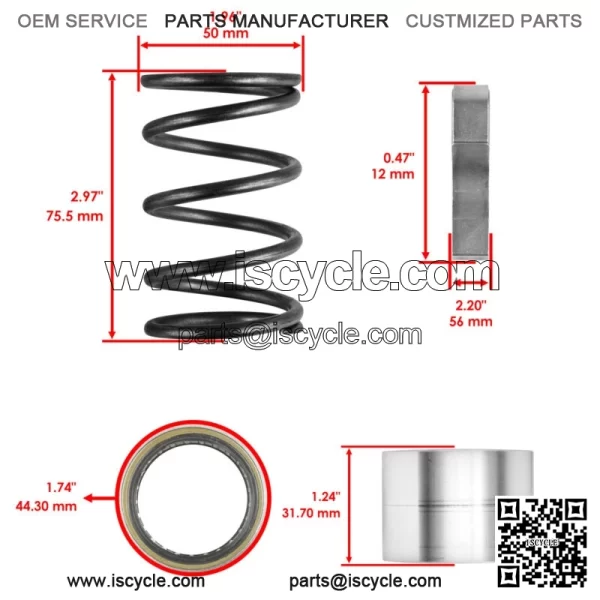 Primary Drive Clutch Assembly Rebuild Kit For Polaris Sportsman 800 4X4 2011-14 (For: Polaris) - Image 2