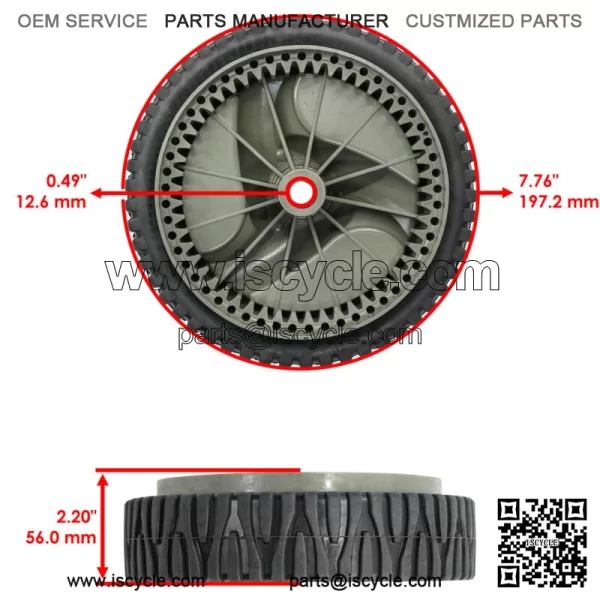 Front Drive Wheel For Husqvarna 51 MDT / 56 DHS / 56 SF / 56 SFE / 560 HS - Image 2