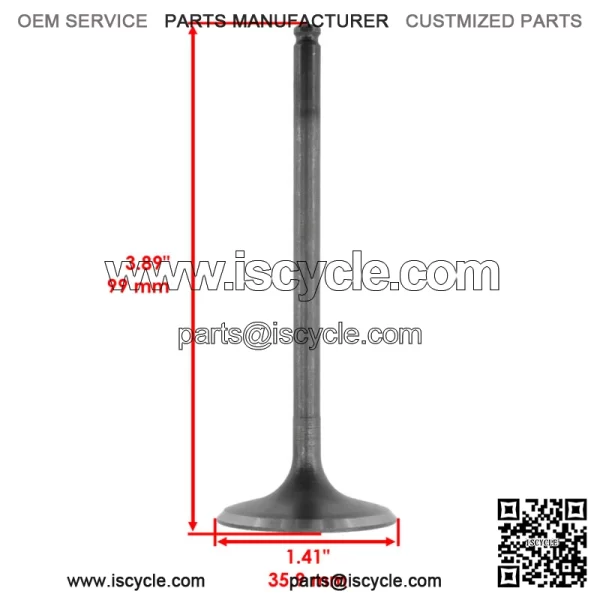 3007-152 3007-784 3007-860 3402-226 Intake & Exhaust Valve Kit For Arctic Cat - Image 2