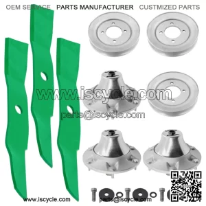 48" Deck Spindle Blade Kit For John Deere Z510 Z710 Z7810 Z820 Z910 Z915 Z920