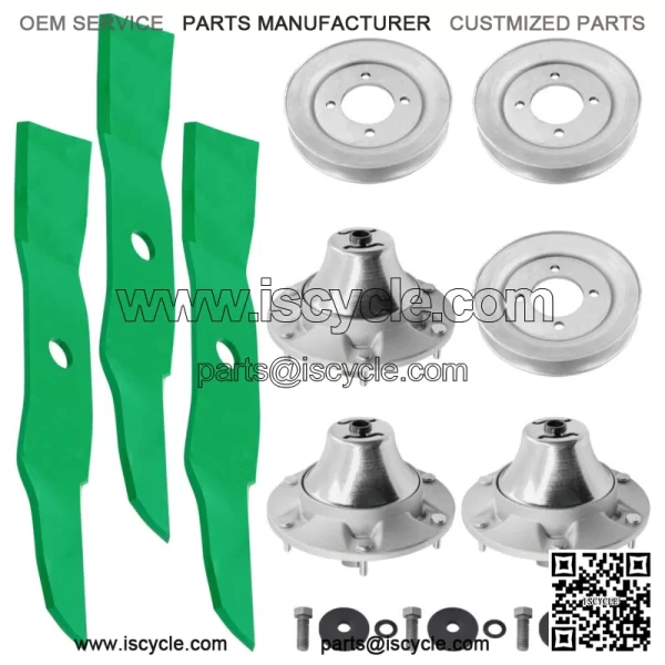 48" Deck Spindle Blade Kit For John Deere Z510 Z710 Z7810 Z820 Z910 Z915 Z920