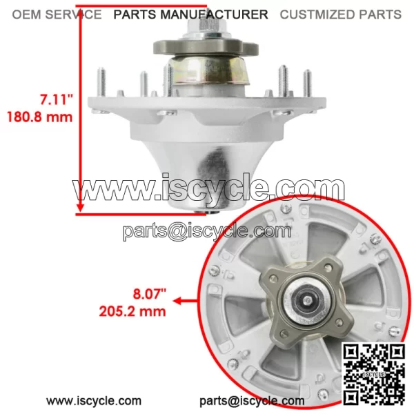 48" Deck Spindle Blade Kit For John Deere Z510 Z710 Z7810 Z820 Z910 Z915 Z920 - Image 2