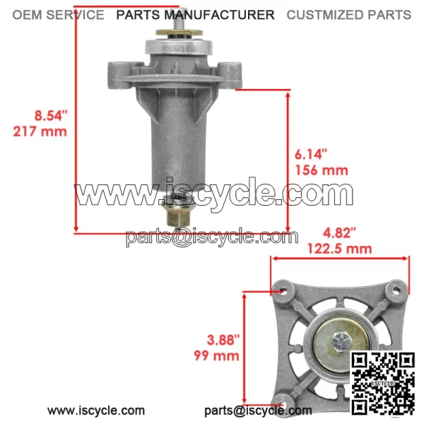 30" Deck Spindle & Blade Kit For Husqvarna RZ3016 For Poulan Pro 301ZX - Image 2