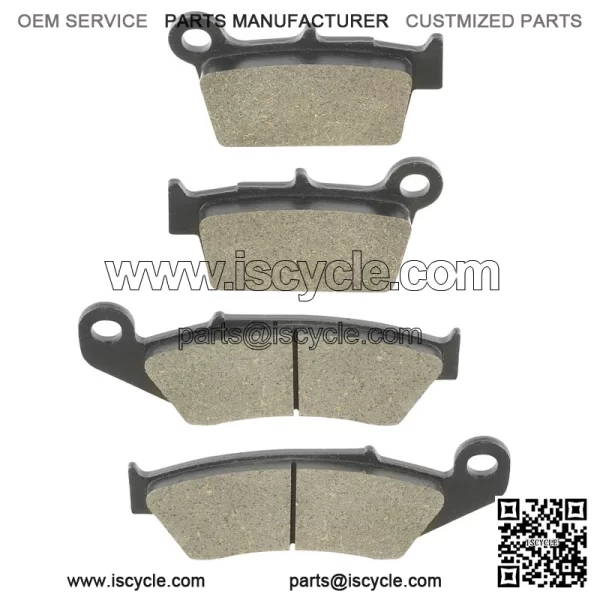 Front and Rear Brake Pads for Kawasaki KX250 KX250X KX450X 2021-2025