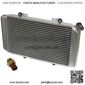 Radiator for Yamaha Grizzly 660 YFM660F 2002 2003 2004 With Heat Sensor