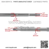 Rear Axle Shaft with Castle Nuts Pin For Polaris Xpedition 325 425 2000-2001 - Image 3