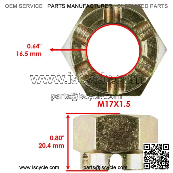 Rear Axle Shaft with Castle Nuts Pin For Polaris Xpedition 325 425 2000-2001 - Image 4
