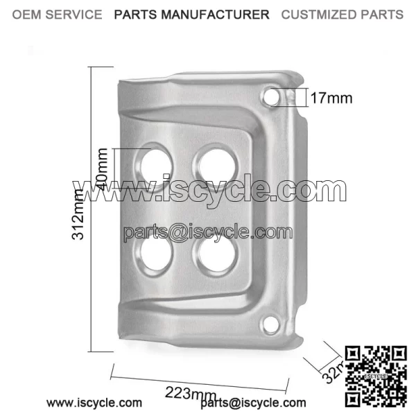 Front Skid Plate for Honda 1998-2004 TRX400FW TRX450 FE/FM/ES/S Foreman 400 450 - Image 2