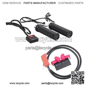 Lock-On Heated Grip Kit & Thumb Warmer Atv Polaris Honda Suzuki Can Am