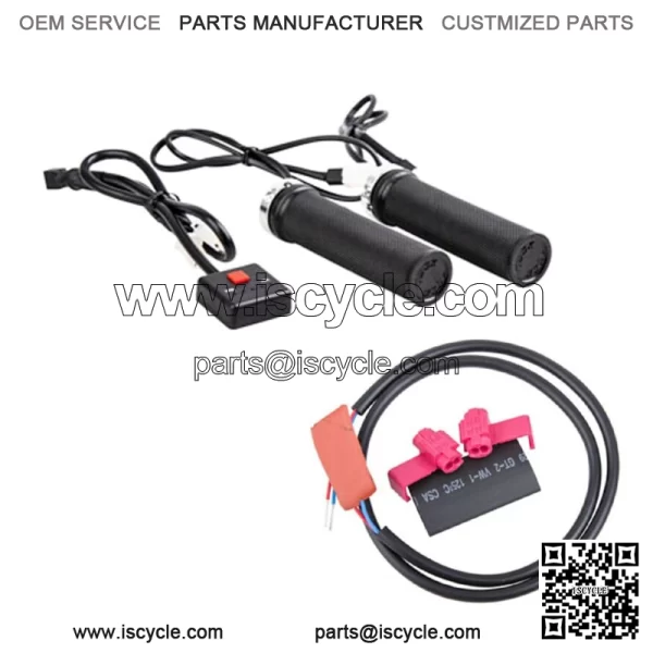 Lock-On Heated Grip Kit & Thumb Warmer Atv Polaris Honda Suzuki Can Am
