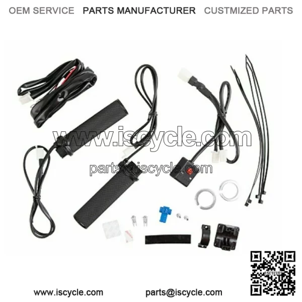 Lock-On Heated Grip Kit & Thumb Warmer Atv Polaris Honda Suzuki Can Am - Image 3