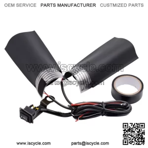 Motorcycle ATV Heated Handlebar Grips W/3-speed Adjustable Switch Cold Winter (For: Polaris)