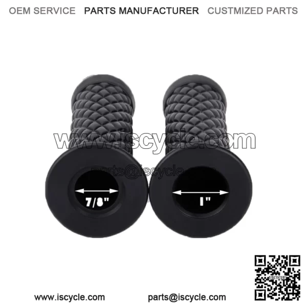 7/8" Universal Handlebar Hand Grips Bar 22mm For Yamaha Honda Kawasaki ATV (For: Yamaha)