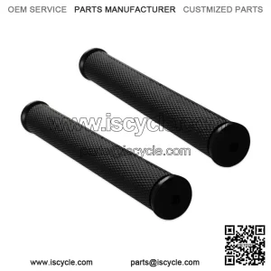Black 8" Rubber Snowmobile Grips For Cat Skidoo Yamaha 7/8'' handlebars