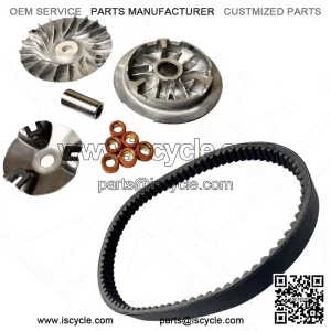 Drive Belt & Variator Pulley Roller Kit For Yamaha N-MAX NMAX 125 GPD125 14-20