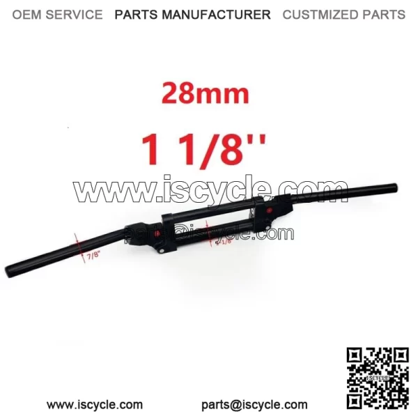 28mm 1 1/8" ATV Anti Vibration Handlebars for Yamaha Raptor 660 700 Banshee 350 (For: Yamaha)