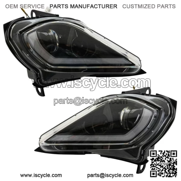 LED Headlight Full Replacement Housings For Yamaha Raptor 700 700R 2006-25
