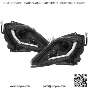 Led Headlights w/ Turn for Yamaha Raptor YFZ 450 450R 450X 700R YFM 250 350 700