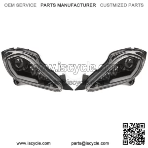 2PCS LED Headlights Head Lamps For Yamaha YFZ 450 Raptor 350 700 700R 2006-2023