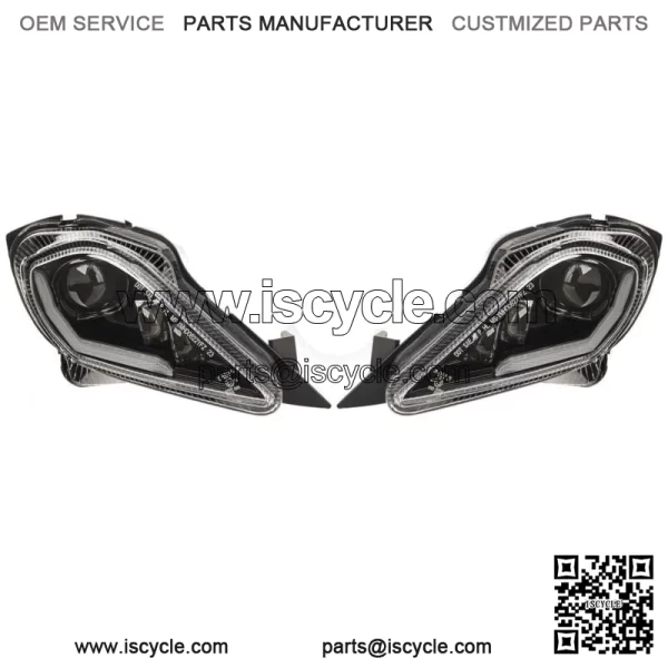 2PCS LED Headlights Head Lamps For Yamaha YFZ 450 Raptor 350 700 700R 2006-2023