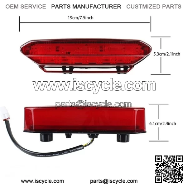Brake Tail Light Braking Lamp for YAMAHA ATV YFZ450 YFZ450V YFZ450SE 2006-2009 - Image 2