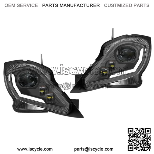 For YAMAHA YFZ 450 RAPTOR 250 350 700R LED Headlights Set Head Lamps Turn Signal - Image 3