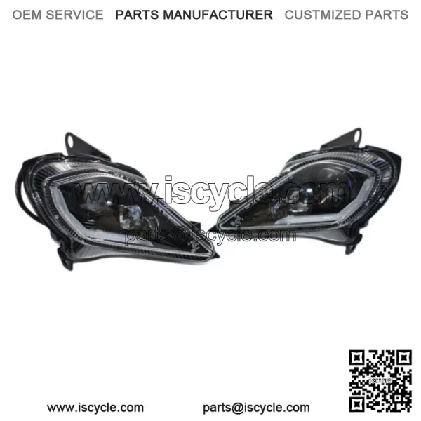 Led Headlights w/ Turn for Yamaha Raptor YFZ 450 450R 450X 700R YFM 250 350 700 - Image 2