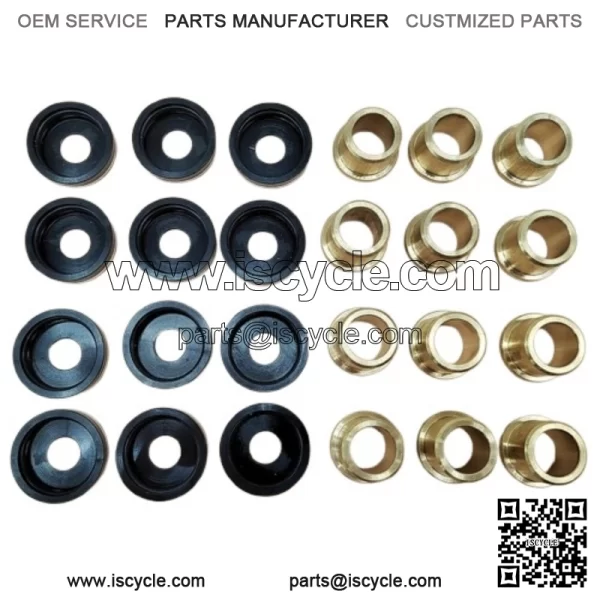 12PCS A-Arm Bushings & Dust Cover Caps Kit for Yamaha YFZ450 YFZ450R YFZ450X