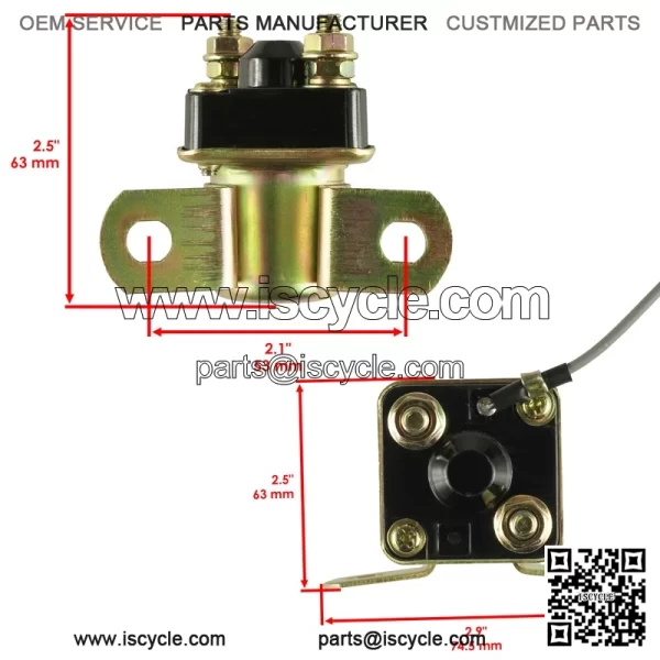 Polaris Scrambler 500 1997-2002 Starter Solenoid Relay - Image 2