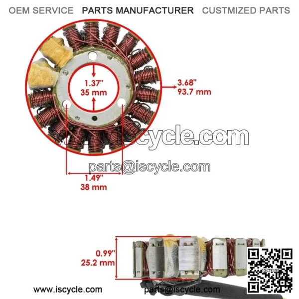 Stator & Gasket for Honda TRX450 TRX450R 2004 2005 Magneto - Image 2