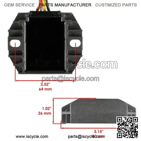 Stator & Regulator Rectifier for Yamaha YFZ450 2004 2005 2006 2007 2008 2009-13 - Image 3