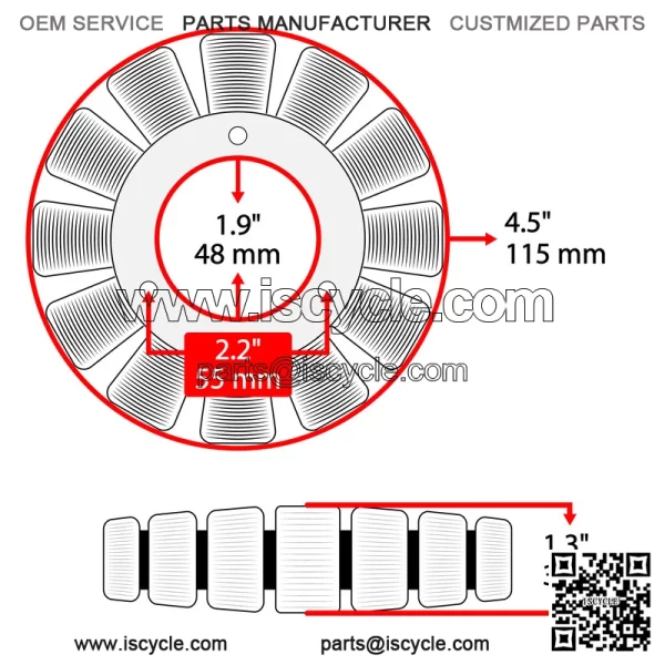 Polaris Scrambler 500 4X4 2003 / Sportsman X 2002 Stator - Image 2