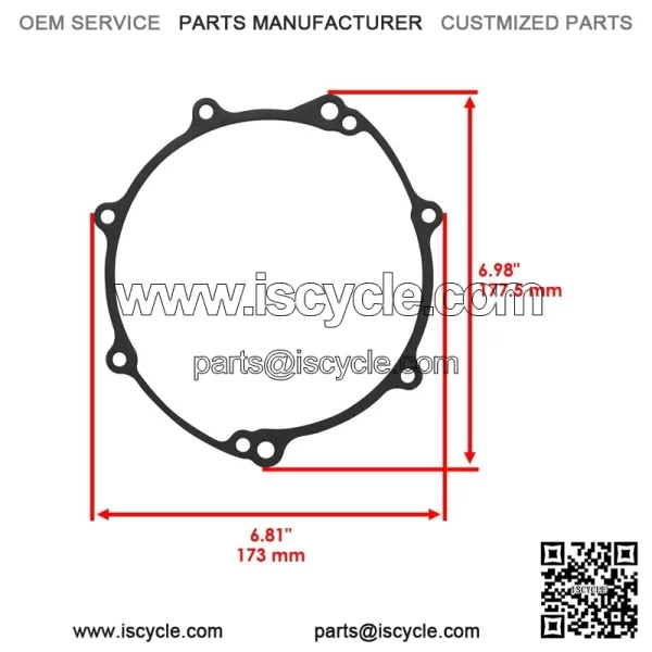 Clutch Cover Gasket For Yamaha WR250R 08-2020 / WR250X 2008-2011 3D7-15462-00-00 - Image 3