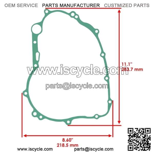 Stator & Clutch Cover Gasket For Yamaha 3D7-15451-00-00 3D7-15462-00-00 - Image 3
