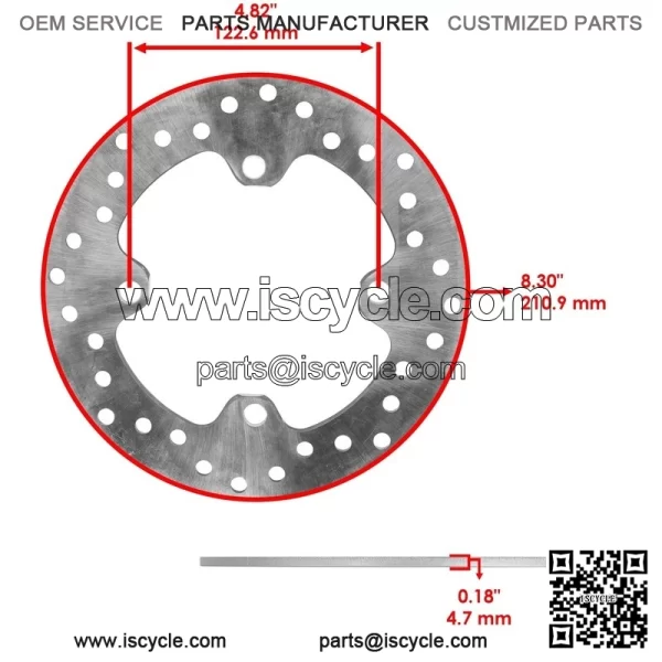 Front And Rear Brake Disc Rotor For Honda Talon 1000R 1000X 4 SXS1000S 2019-2024 - Image 2