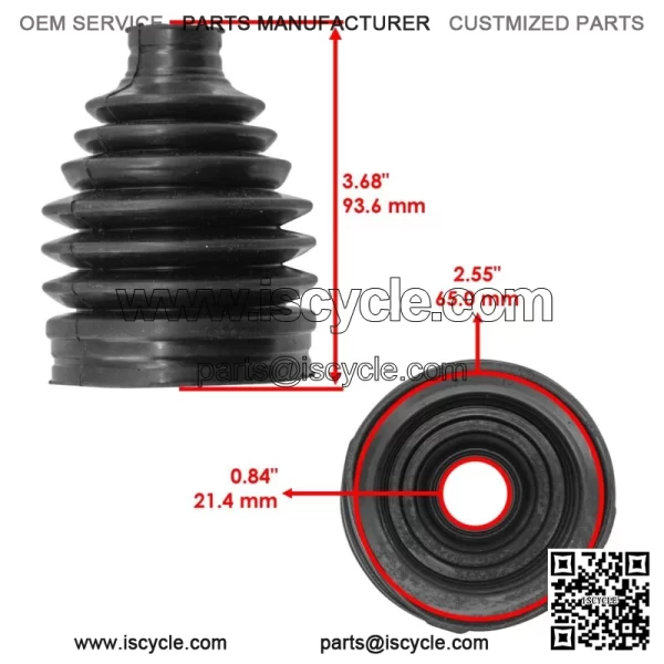 Front Outer CV Axle Boot For Honda Pioneer 700 SXS700M2 2023-2025 - Image 2