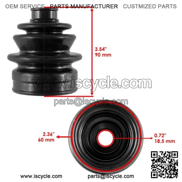 Front Axle Inner Outer Boot Kit For Yamaha Kodiak 700 YFM700 / YFM700 EPS 22-25 - Image 2