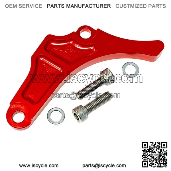 Yamaha YFZ450 Red Motor Engine Case Saver Chain Guard Billet CNC 2004-2013 - Image 2