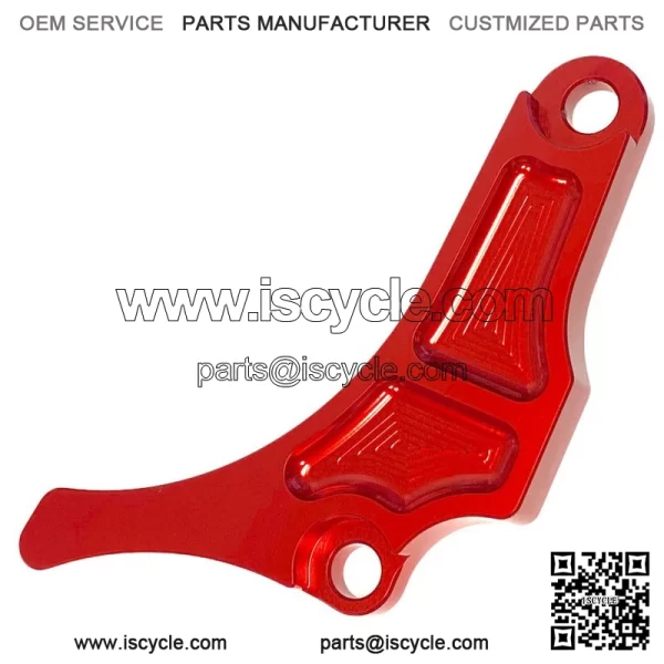 Yamaha YFZ450 Red Motor Engine Case Saver Chain Guard Billet CNC 2004-2013 - Image 3