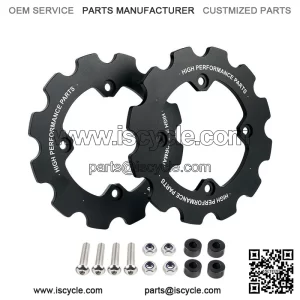 Dual Sprocket Guard Chain Protector For Yamaha Raptor 700 YFM700 2006-2024 Black
