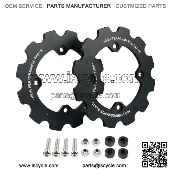 Dual Sprocket Guard Chain Protector For Yamaha Raptor 700 YFM700 2006-2024 Black