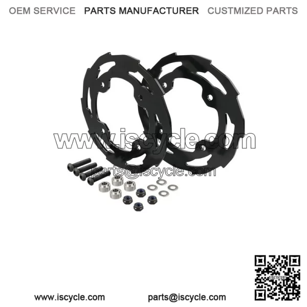 For Yamaha YFZ450R ATV Rear Dual Sprocket Guard Chain Cover Protection 2009-2023