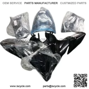 7 Piece YFZ450R Black OEM Yamaha Complete Set Plastics Brand New 09-2025