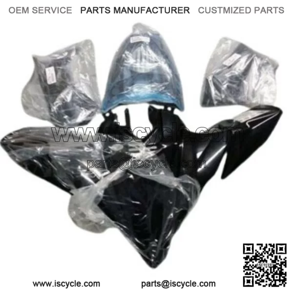 7 Piece YFZ450R Black OEM Yamaha Complete Set Plastics Brand New 09-2025